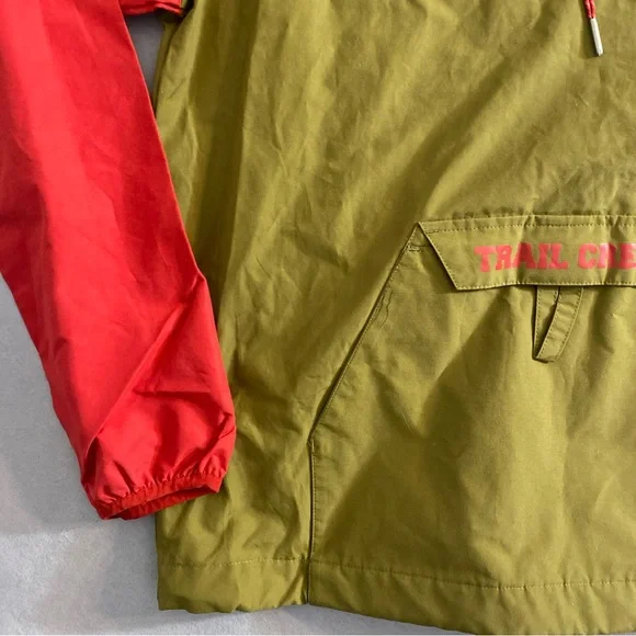 Penfield ANORAK Windbreaker Hooded Jacket Hooded Men’s  XS Red Green Trail Crew - Picture 7 of 16